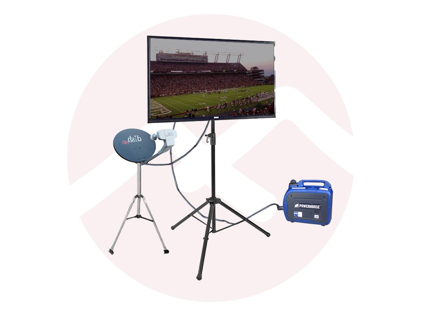 40 inch TV Setup South Carolina Tailgate