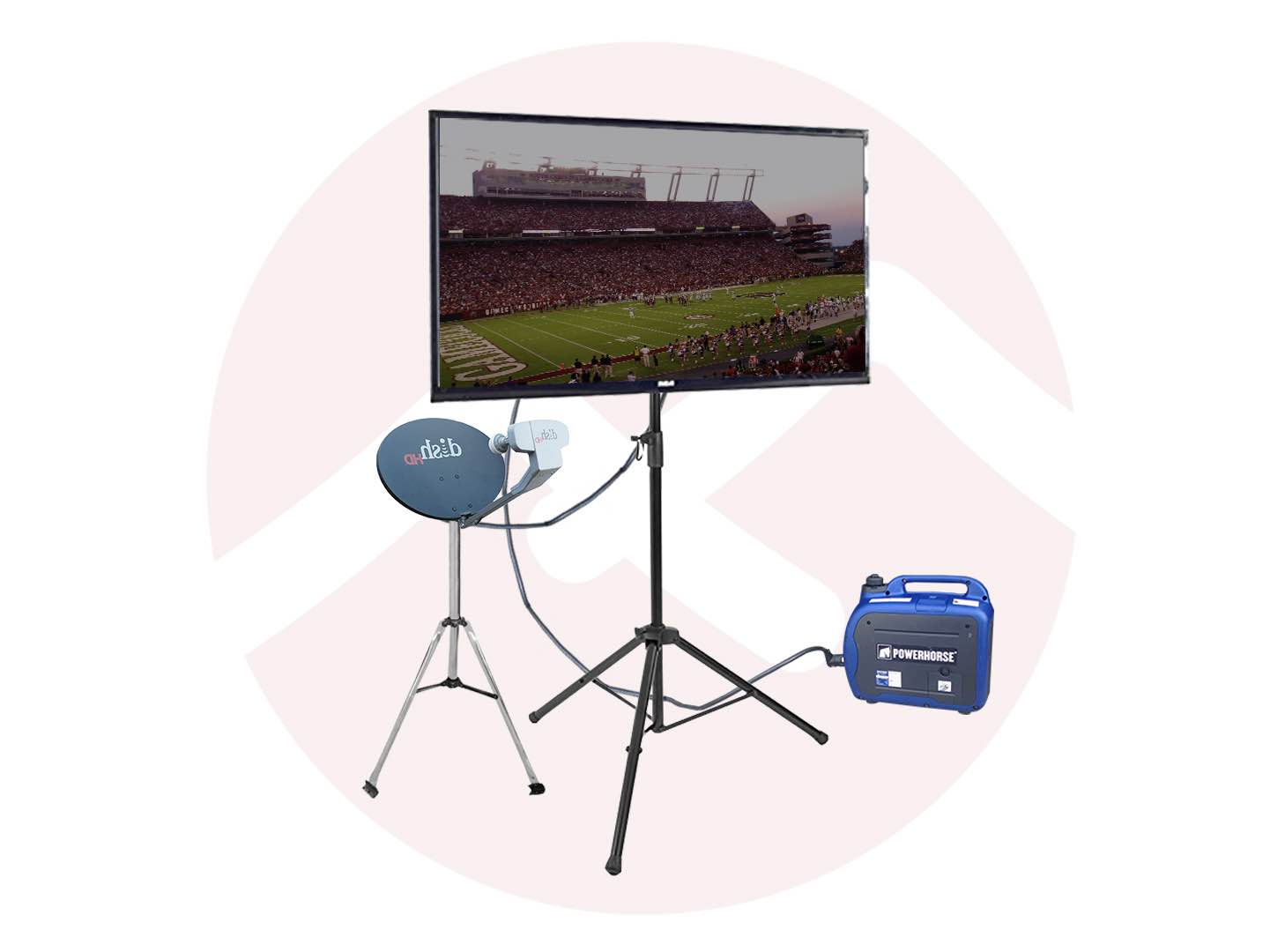 50 inch TV Setup South Carolina Tailgate